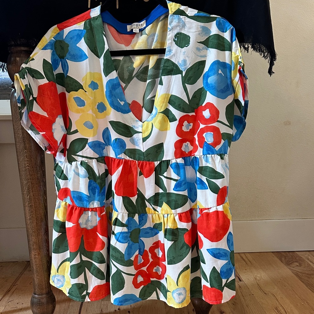 Bold Floral Umgee Blouse